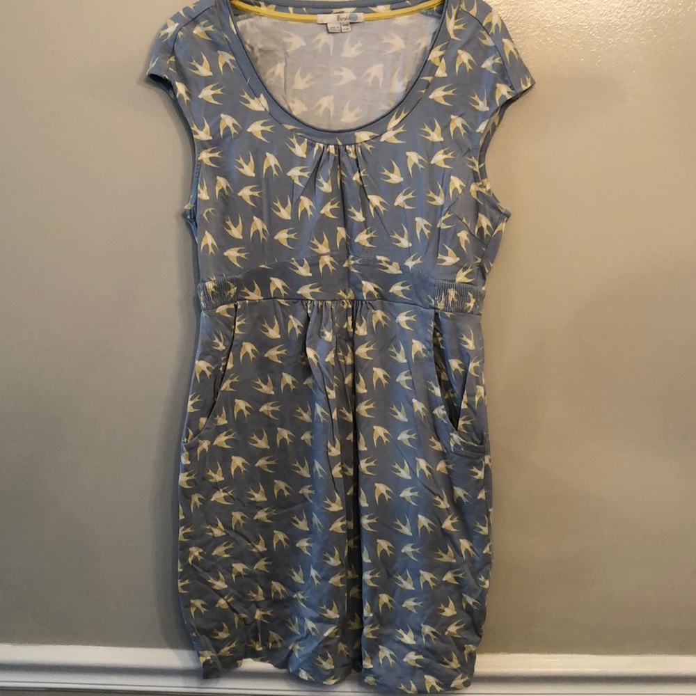 Boden dress with bird design size 10P